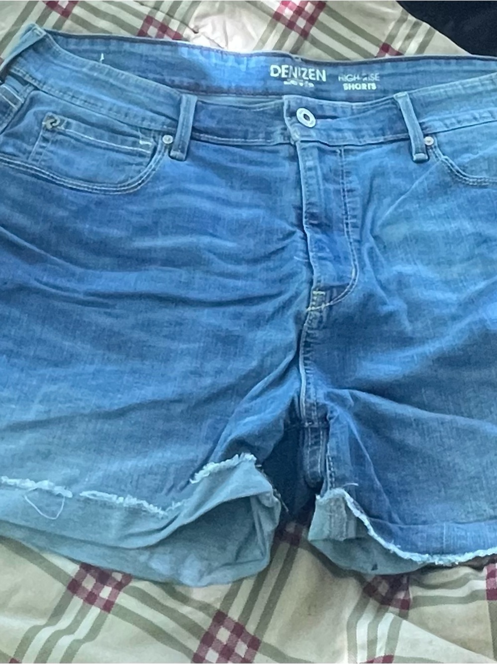 Levi's Blue Women's High-Rise Denim Cutoff Shorts